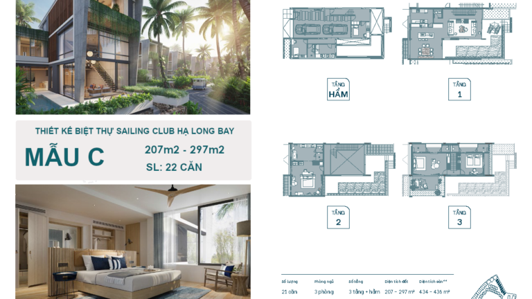 Thiết kế Biệt Thự Sailing Club Hạ Long Bay Mẫu C