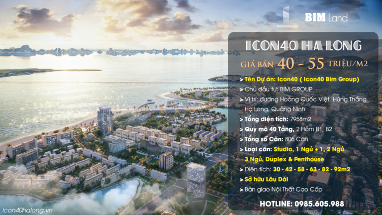 Dự án Icon40 Hạ Long Bim Group 2022