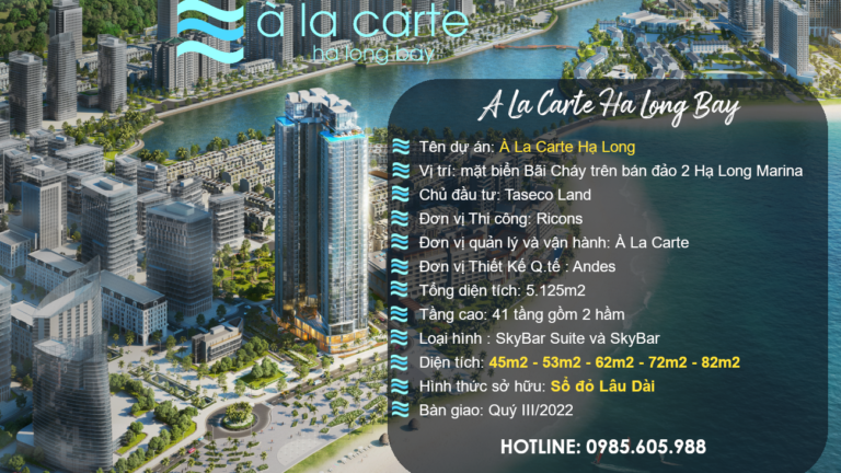 Phối cảnh dự án A La Carte Hạ Long Bay 2021 Phối cảnh dự án A La Carte Hạ Long Bay 2021