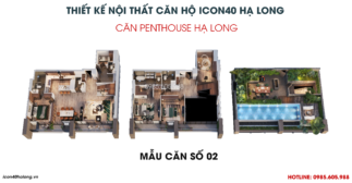 Thiết kế nội thất căn hộ Icon40 Bim Group - Căn Penthouse Icon40