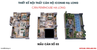 Thiết kế nội thất căn hộ Icon40 Bim Group - Căn Penthouse Icon40