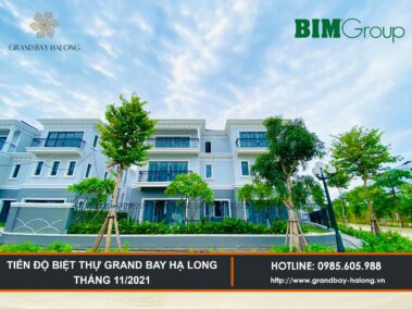 Tiến độ Biệt thự Grand Bay Hạ Long Tháng 11/2021