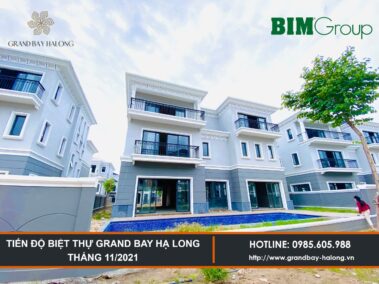 Tiến độ Biệt thự Grand Bay Hạ Long Tháng 11/2021