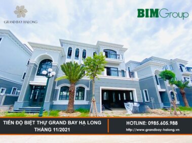 Tiến độ Biệt thự Grand Bay Hạ Long Tháng 11/2021