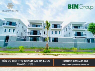 Tiến độ Biệt thự Grand Bay Hạ Long Tháng 11/2021