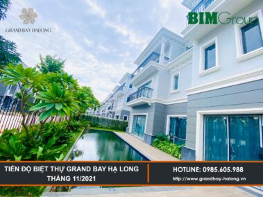 Tiến độ Biệt thự Grand Bay Hạ Long Tháng 11/2021