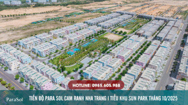 Tiến độ Para Sol Cam Ranh tại Caraworld Nha Trang Tháng 10/2025