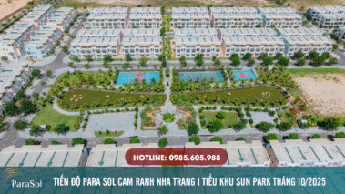 Tiến độ Para Sol Cam Ranh tại Caraworld Nha Trang Tháng 10/2025