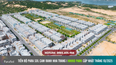 Tiến độ Para Sol Cam Ranh tại Caraworld Nha Trang Tháng 10/2025