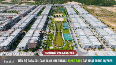 Tiến độ Para Sol Cam Ranh tại Caraworld Nha Trang Tháng 10/2025