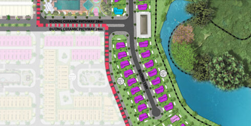 Mặt bằng Biệt thự Shirin Mansion - Dãy BT-6E-04 và BT-6E-05