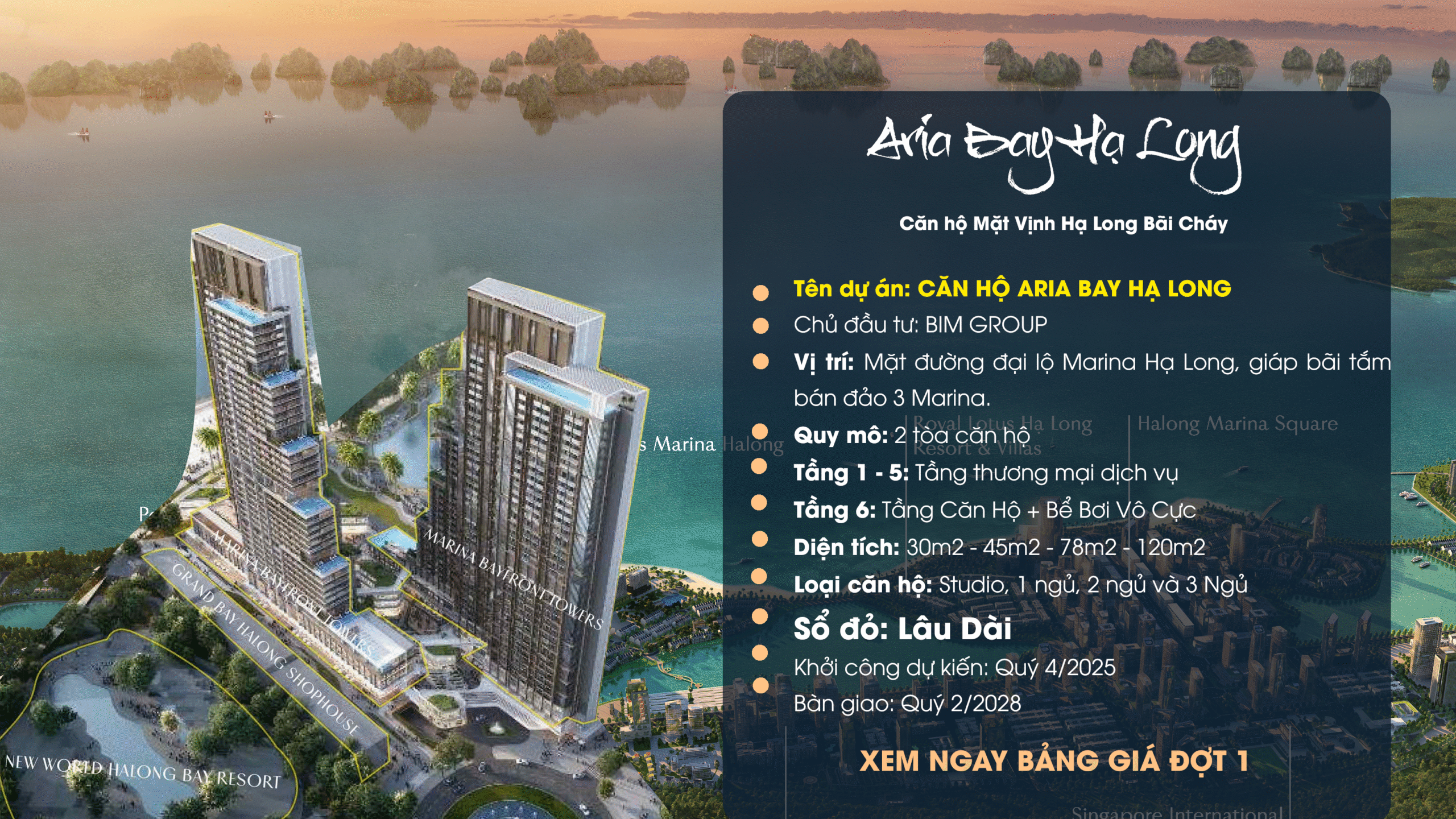 Giới thiệu dự án căn hộ Aria Bay Hạ Long Quảng Ninh của Bim Group 2025 Giới thiệu dự án căn hộ Aria Bay Hạ Long Quảng Ninh của Bim Group 2025