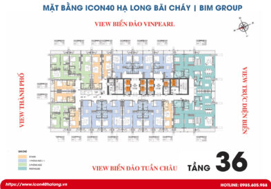 Mặt bằng Icon40 Hạ Long Tầng 36