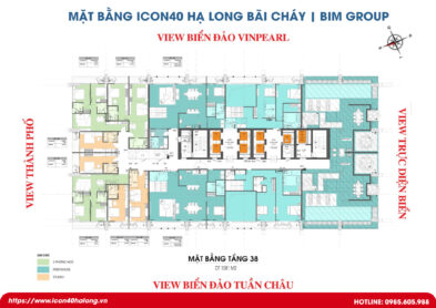 Mặt bằng Icon40 Hạ Long Tầng 38
