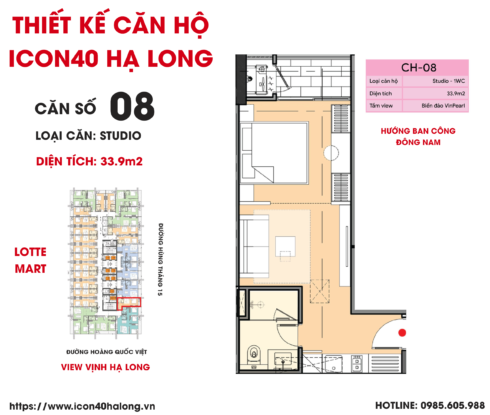 Thiết kế Căn Hộ Icon40 Hạ Long BIM GROUP| CĂN SỐ 08