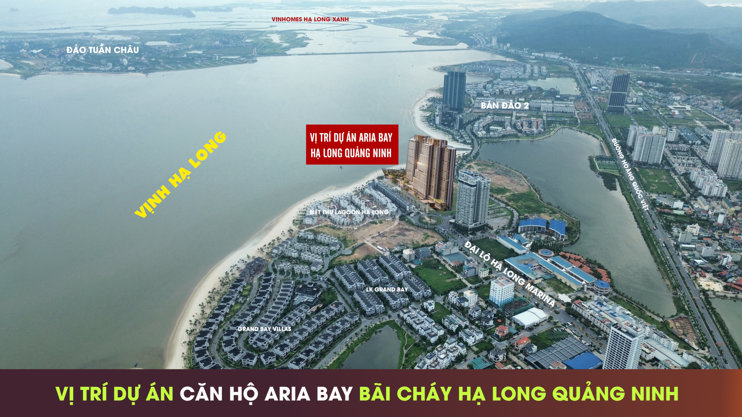 Vị trí dự án căn hộ Aria Bay Hạ Long Bãi Cháy 2025