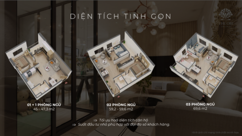 Thiết kế căn hộ The Ori Garden 2 Đà Nẵng