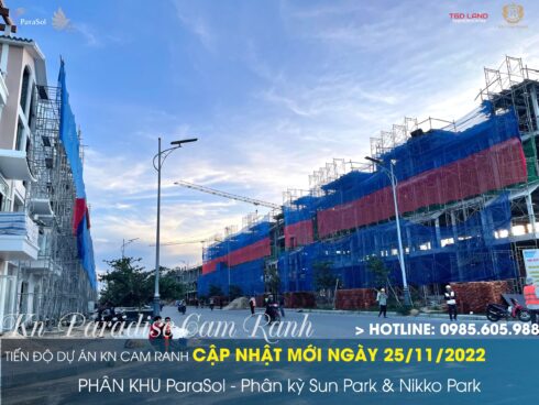 Tiến độ Kn Paradise Cam Ranh Tháng 11/2022