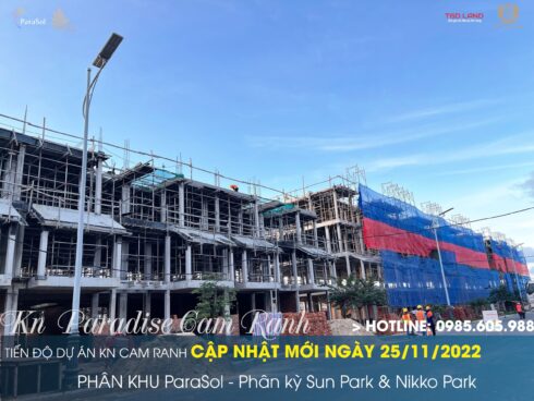 Tiến độ Kn Paradise Cam Ranh Tháng 11/2022
