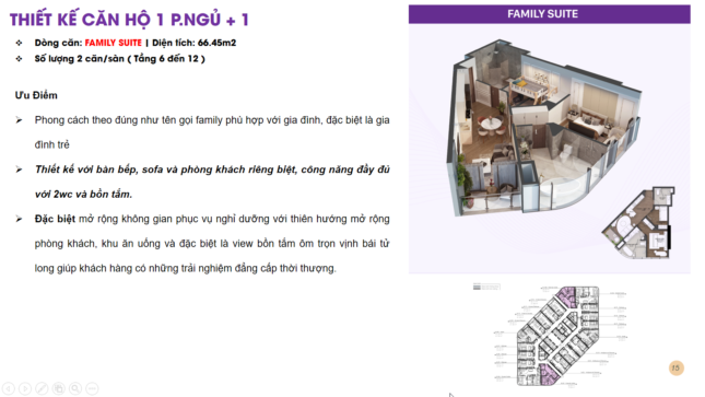 Thiết kế căn hộ 2 Ngủ Crystal Vân Đồn - Club Suite