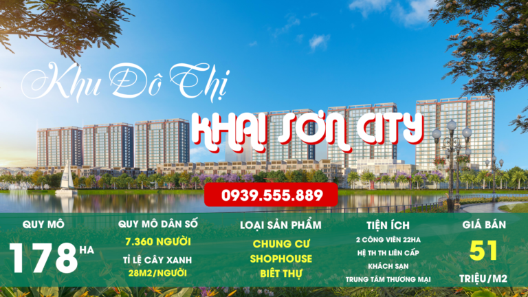 Hình ảnh Khu Đô thị Khai Sơn City 2023 Hình ảnh Khu Đô thị Khai Sơn City 2023