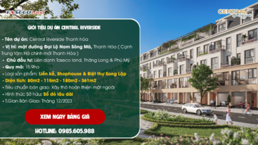 Hình ảnh dự án Central RiverSide Thanh Hóa của cđt Taseco Land Hình ảnh dự án Central RiverSide Thanh Hóa của cđt Taseco Land