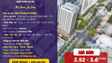 Chung cư The Cham An Hưng Tố Hững 2023 – 2024 Chung cư The Cham An Hưng Tố Hững 2023 - 2024