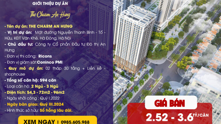 Chung cư The Cham An Hưng Tố Hững 2023 – 2024 Chung cư The Cham An Hưng Tố Hững 2023 - 2024