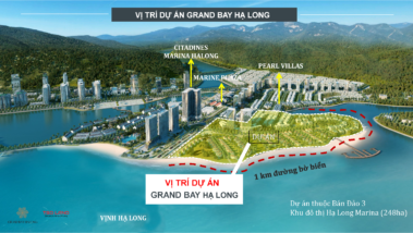 Vị trí dự án Lagoon Residences Hạ Long thuộc tổ hợp nghỉ dưỡng Grand Bay Hạ Long Villas
