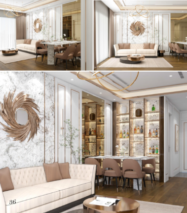 Thiết kế nội thất căn hộ Viha Complex 107 Nguyễn Tuân