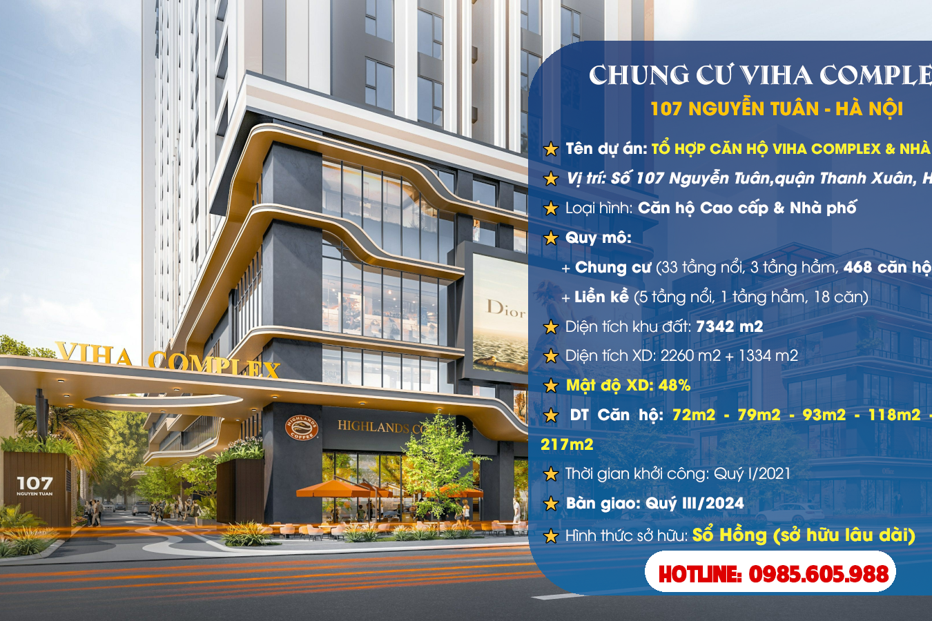 Giới thiệu chung cư Viha Complex 107 Nguyễn Tuân | LH: 0985.605.988 Giới thiệu chung cư Viha Complex 107 Nguyễn Tuân | LH: 0985.605.988