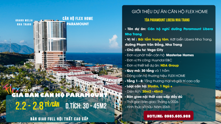 Giới thiệu dự án căn hộ Paramount tại Libera Nha Trang | Flex Home Giới thiệu dự án căn hộ Paramount tại Libera Nha Trang | Flex Home
