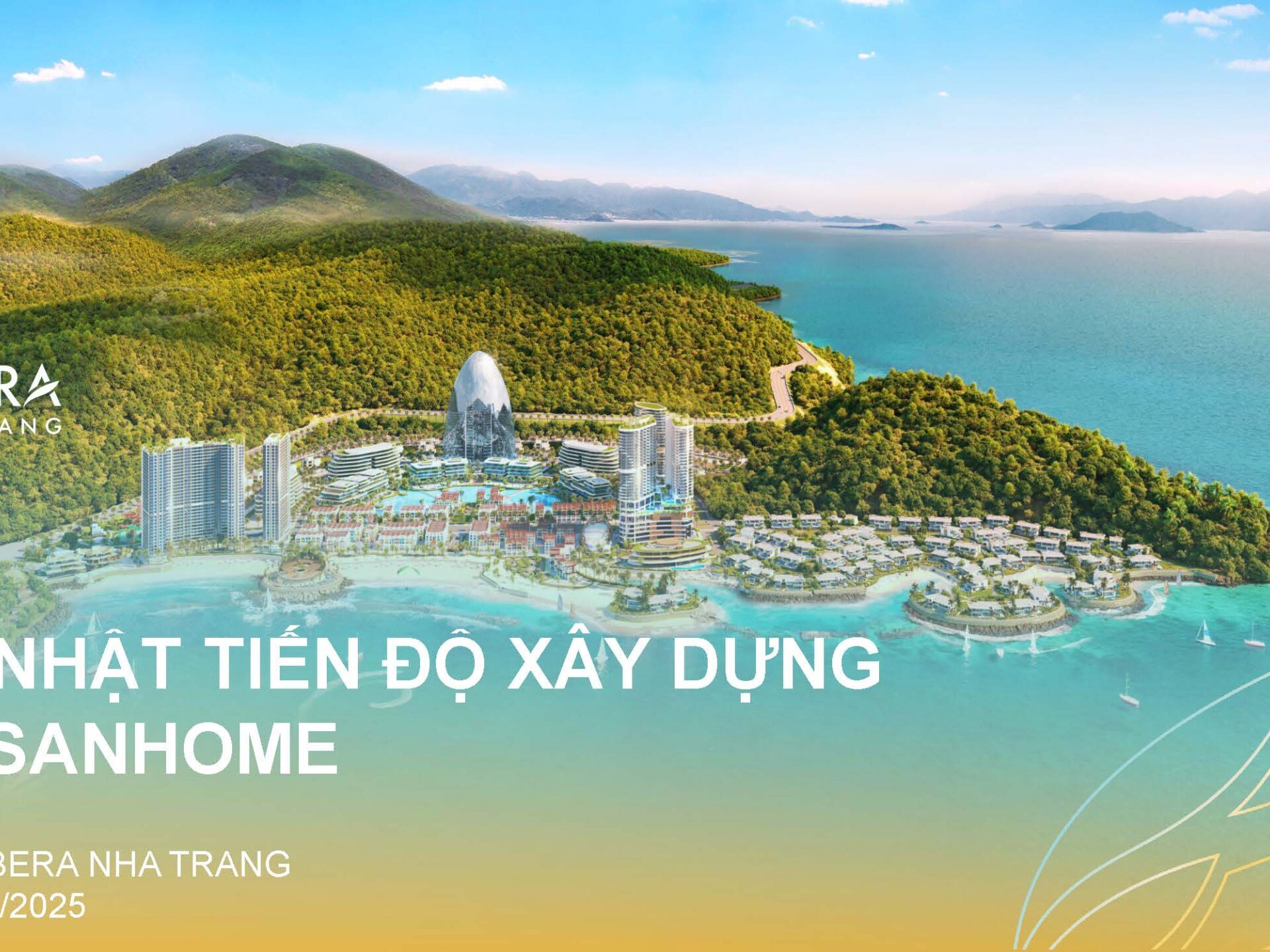 Cập nhật tiến độ dự án toà căn hộ The Sanhome tại Libera Nha Trang tháng 5/2025