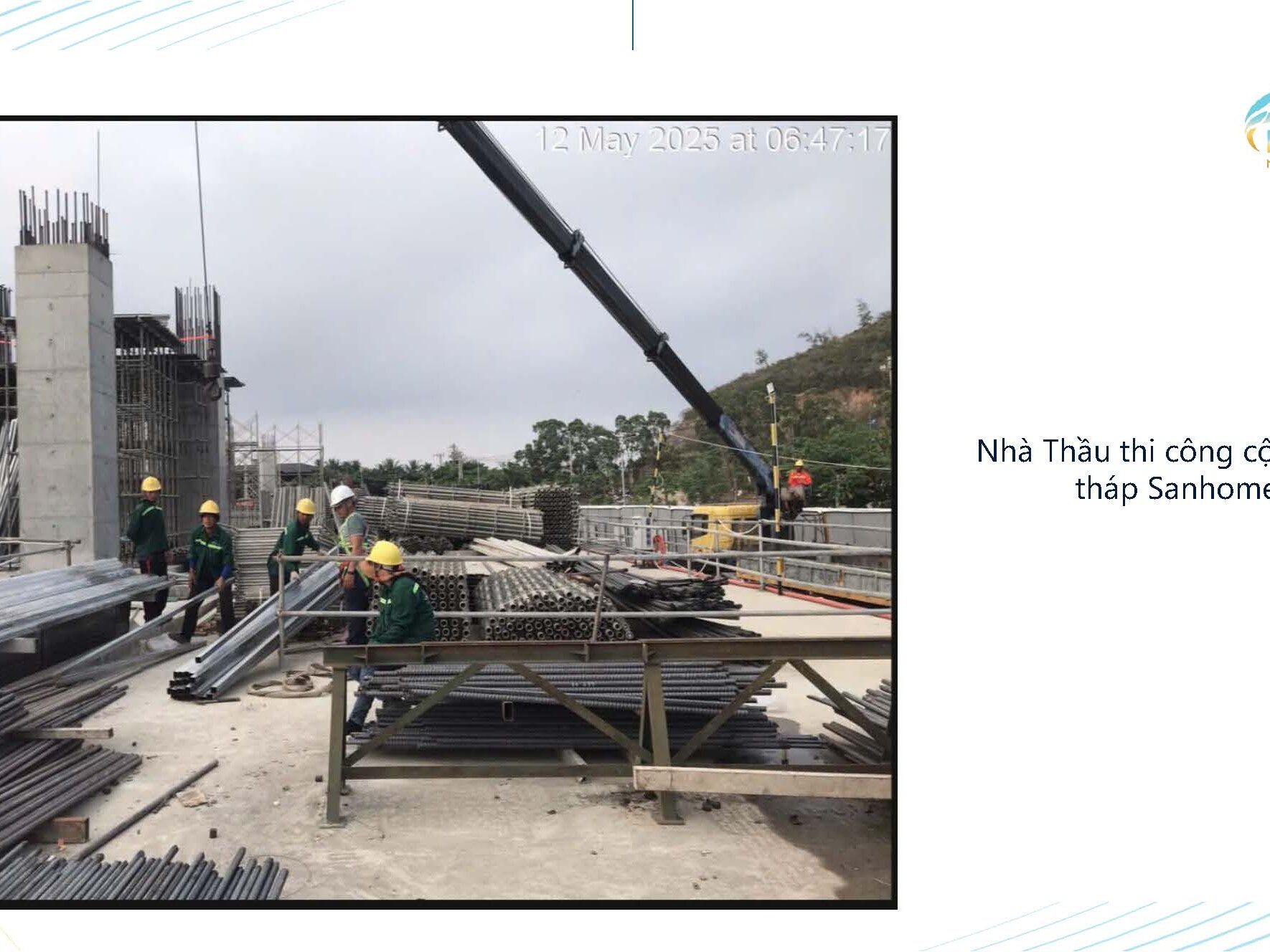 Cập nhật tiến độ dự án toà căn hộ The Sanhome tại Libera Nha Trang tháng 5/2025