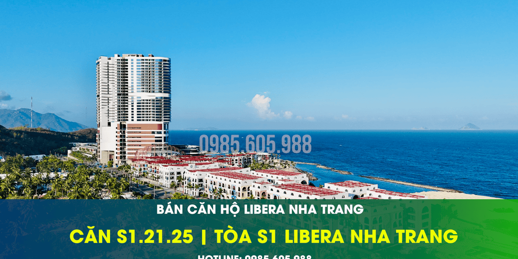 Bán căn hộ Studio tòa S1 Libera Nha Trang 2024 | VIEW BIỂN – Mã căn: S1.21.25 Bán căn hộ Studio tòa S1 Libera Nha Trang 2024 | VIEW BIỂN - Mã căn: S1.21.25