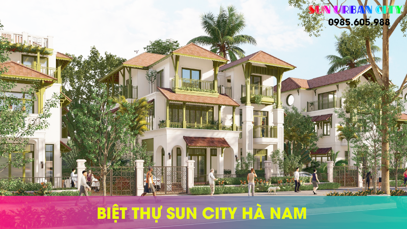 Hình ảnh phối cảnh Biệt thự Sun Urban City Hà Nam 2024