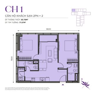 Thiết kế căn hộ The Ninety Complex 90 Đường Láng | Căn Hộ CH01