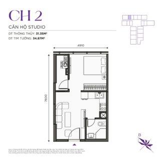 Thiết kế căn hộ The Ninety Complex 90 Đường Láng | Căn Hộ CH01