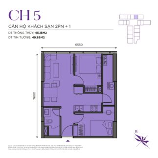 Thiết kế căn hộ The Ninety Complex 90 Đường Láng | Căn Hộ CH05