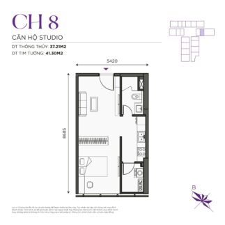 Thiết kế căn hộ The Ninety Complex 90 Đường Láng | Căn Hộ CH08