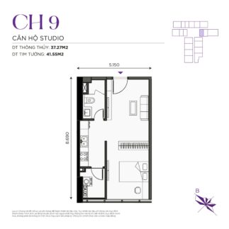 Thiết kế căn hộ The Ninety Complex 90 Đường Láng | Căn Hộ CH09