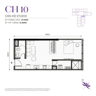 Thiết kế căn hộ The Ninety Complex 90 Đường Láng | Căn Hộ CH10