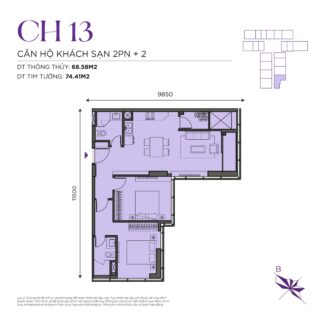 Thiết kế căn hộ The Ninety Complex 90 Đường Láng | Căn Hộ CH13