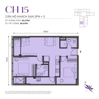 Thiết kế căn hộ The Ninety Complex 90 Đường Láng | Căn Hộ CH15