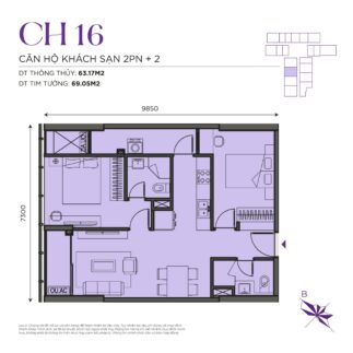 Thiết kế căn hộ The Ninety Complex 90 Đường Láng | Căn Hộ CH16