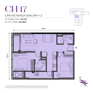 Thiết kế căn hộ The Ninety Complex 90 Đường Láng | Căn Hộ CH17