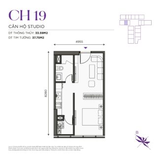 Thiết kế căn hộ The Ninety Complex 90 Đường Láng | Căn Hộ CH19