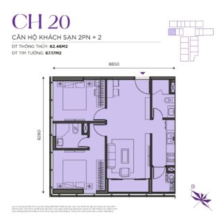 Thiết kế căn hộ The Ninety Complex 90 Đường Láng | Căn Hộ CH20