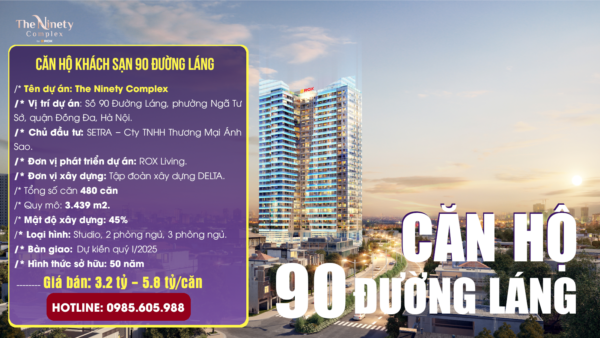 Dự án Căn hộ 90 Đường Láng ( Ninety Complex ) Hà Nội