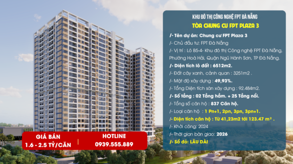 Giới thiệu chung cư FPT Plaza 3 Đà Nẵng 2024